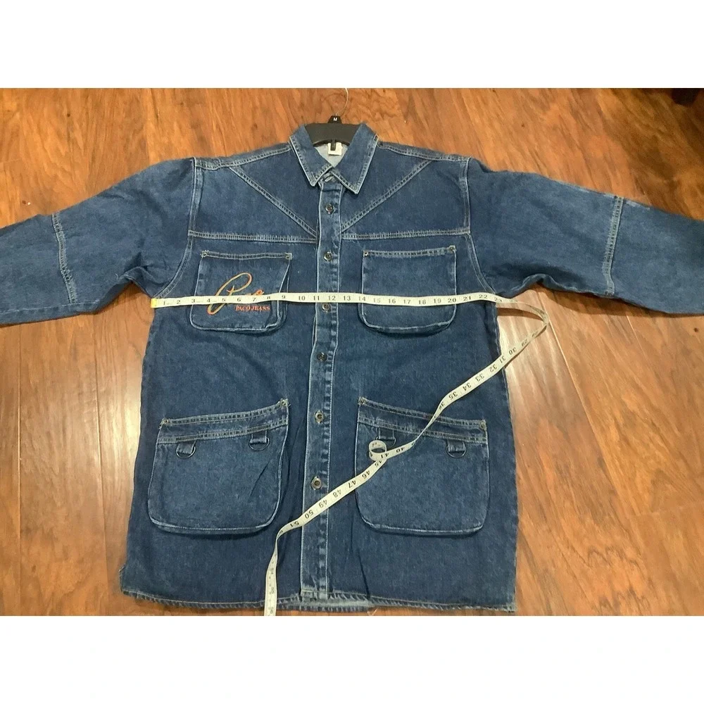 Vintage PACO Jeans Denim Jacket Mens M Lined Quilted Warm Dark Wash 90s
